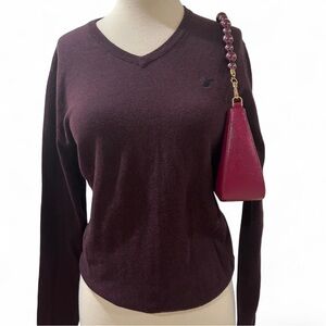 American Eagle Outfitters Deep Purple Long Sleeve Top